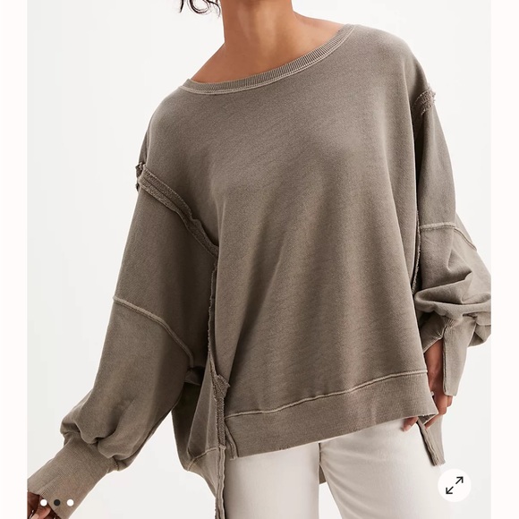 We The Free Sweaters - Free people / We The Free Camden Sweatshirt color- dolphin nwot